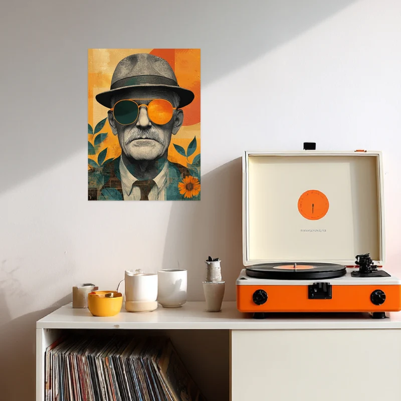 Retro Sonnenbrille Poster