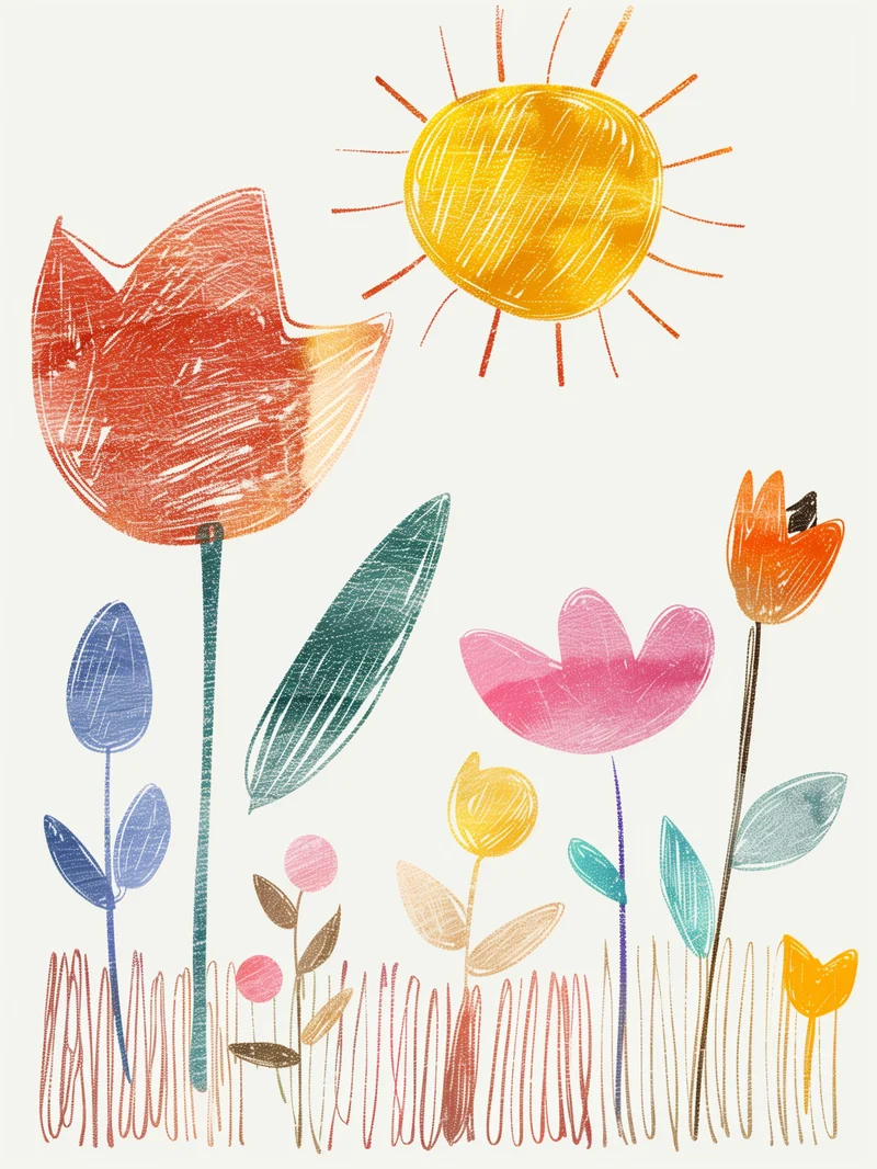 Bunte Blumensymphonie Poster
