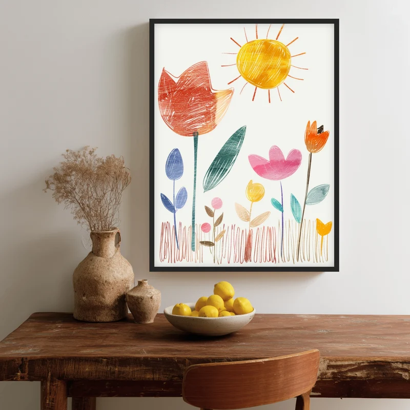 Bunte Blumensymphonie Poster