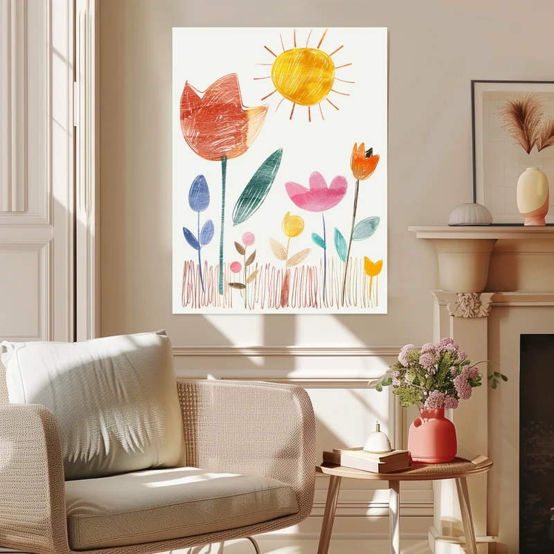 Bunte Blumensymphonie Poster