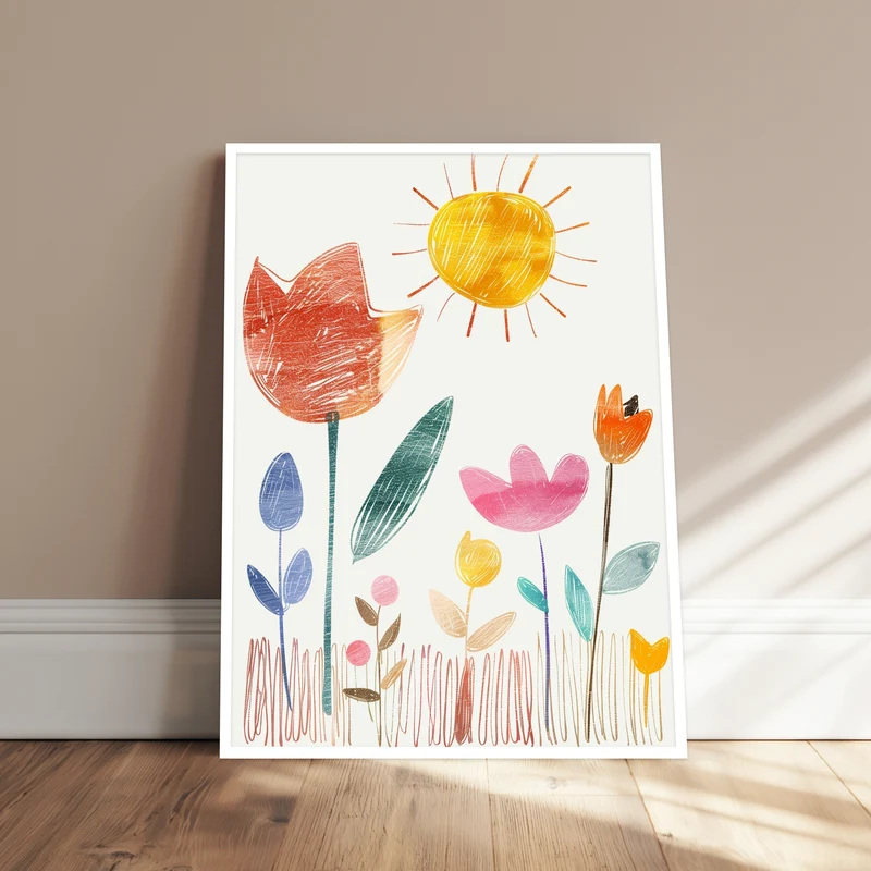 Bunte Blumensymphonie Poster