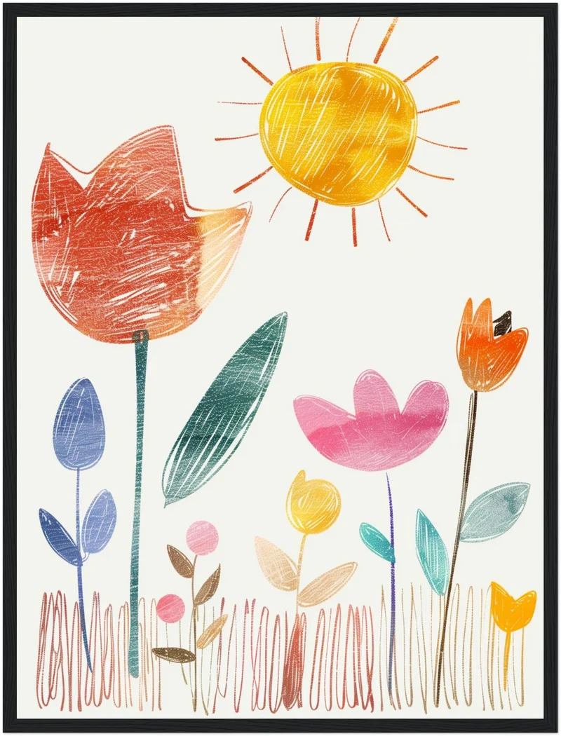 Bunte Blumensymphonie Poster