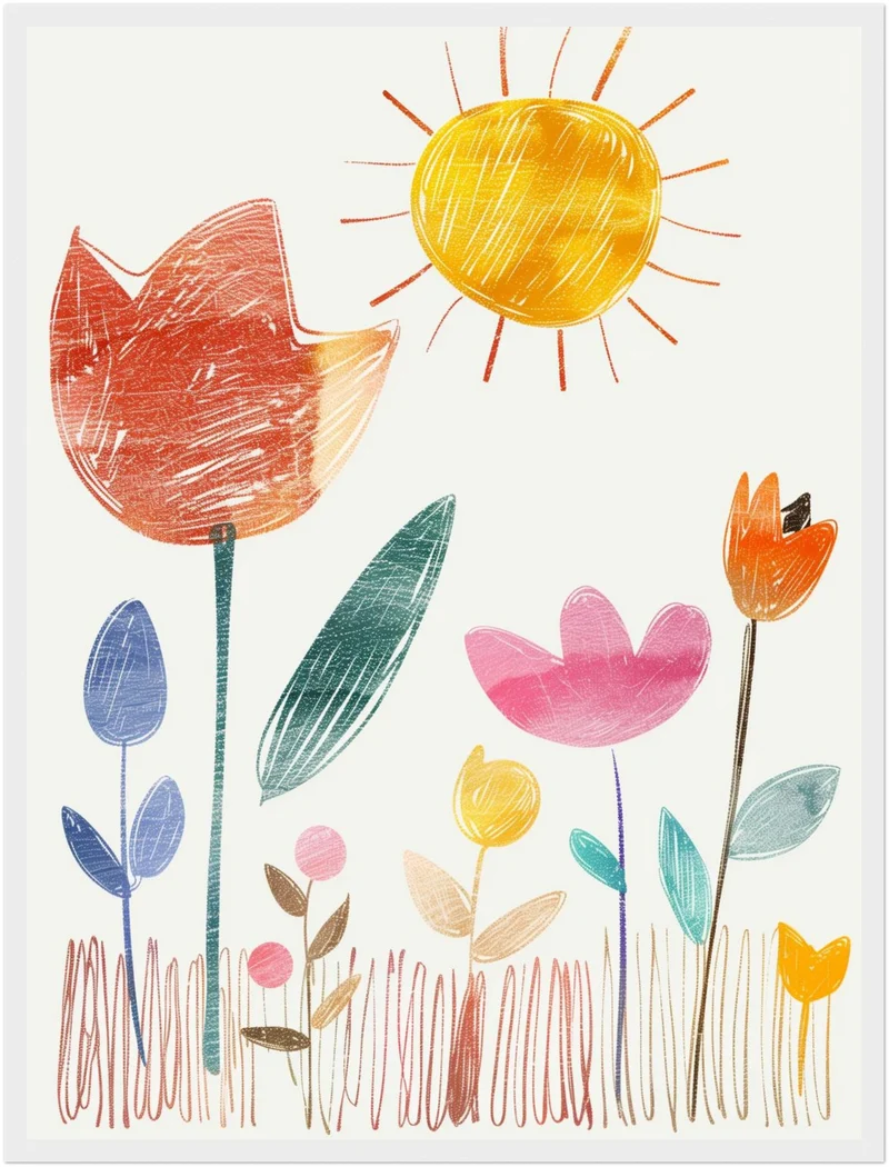 Bunte Blumensymphonie Poster