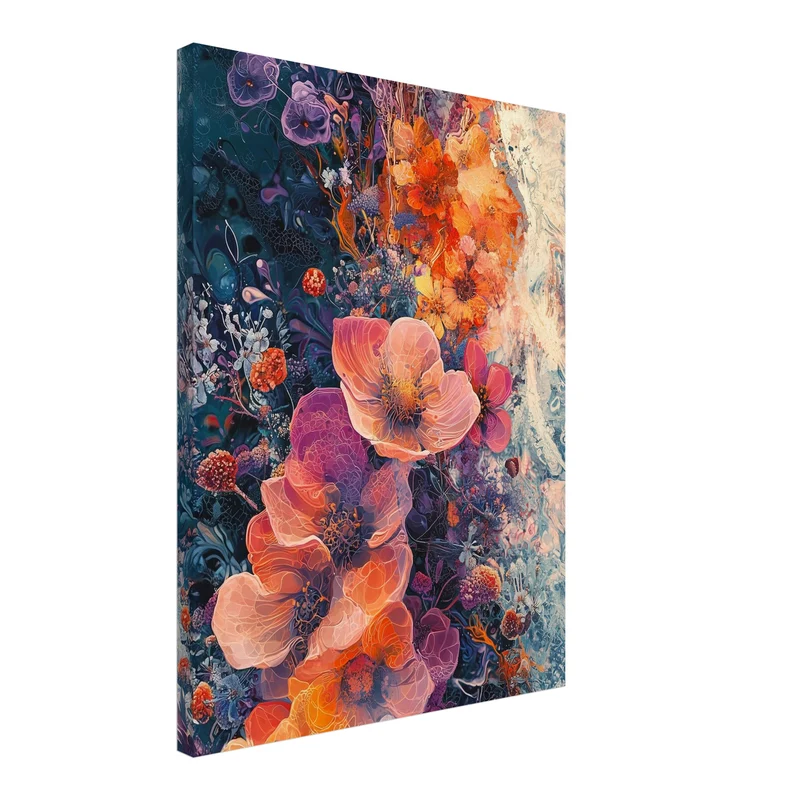 Blütenpracht im Rausch der Farben Leinwand