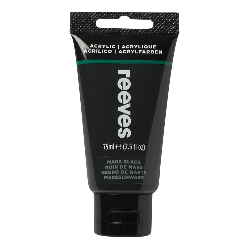 Reeves - Mars Black - Fine Acrylic - 75ml