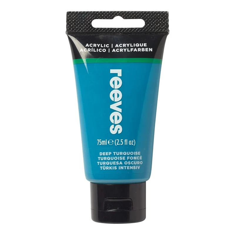 Reeves - Deep Turquoise - Fine Acrylic - 75ml