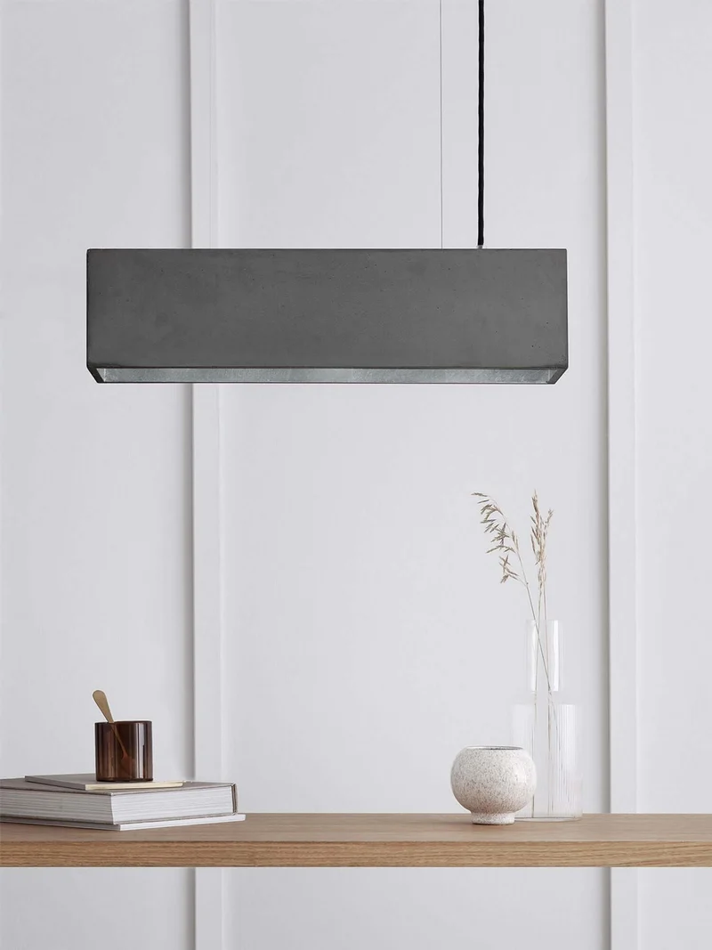 Gantlights B4 LED-Pendelleuchte Beton 56cm dimmbar