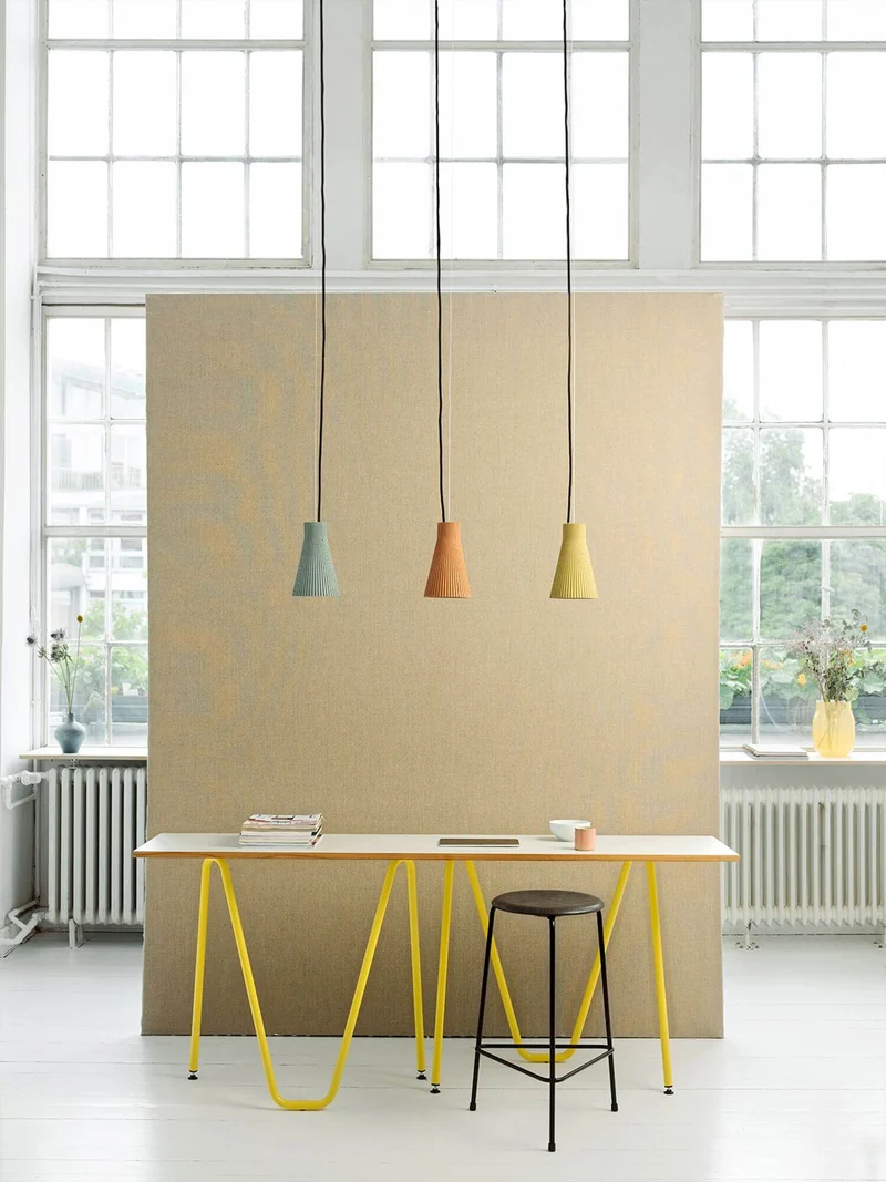 Gantlights S1 Beton Pendelleuchte geriffelt