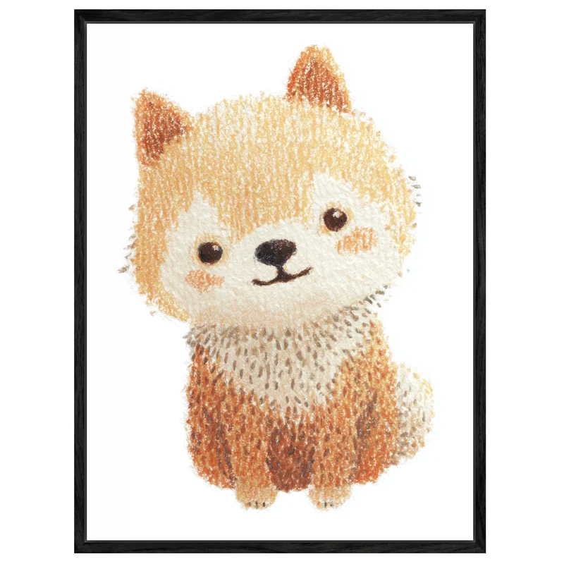 Babyshiba im Pullover Leinwand