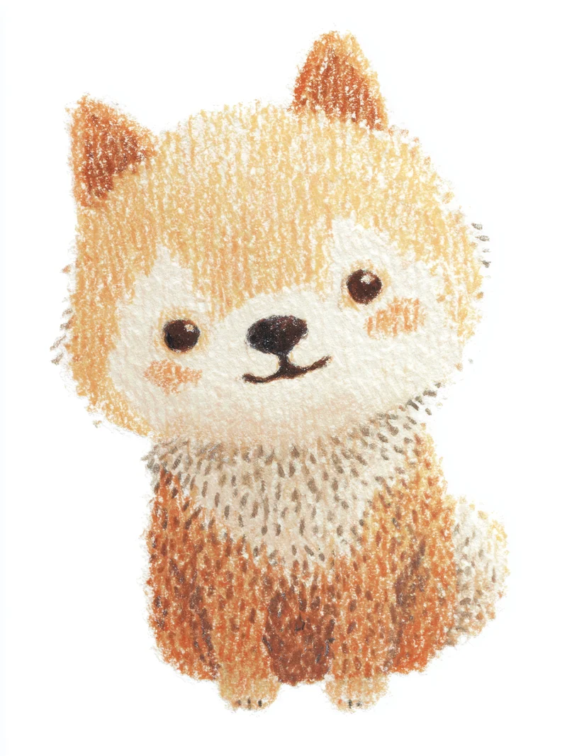 Babyshiba im Pullover Poster