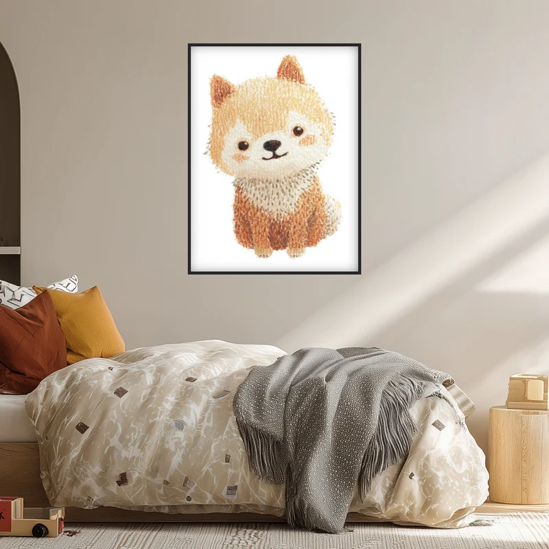 Babyshiba im Pullover Poster