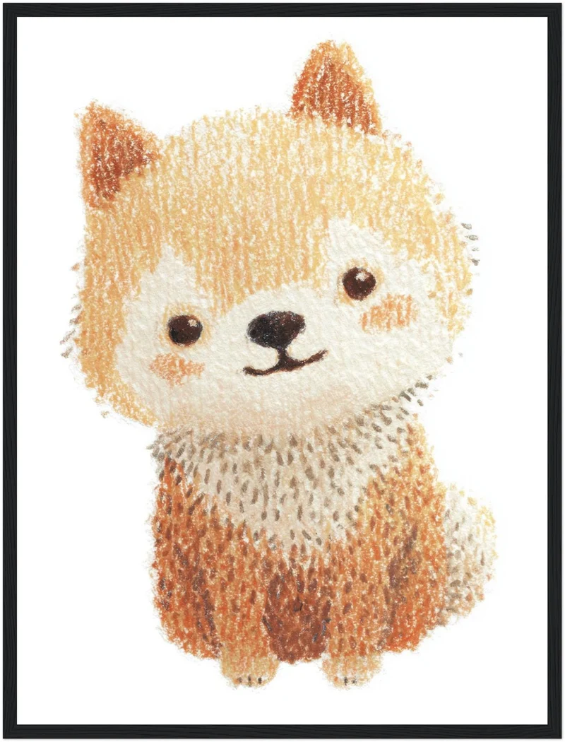 Babyshiba im Pullover Poster