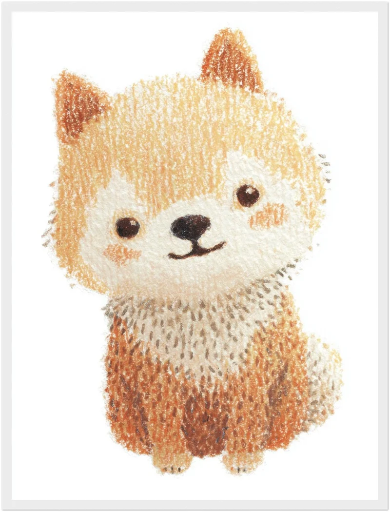 Babyshiba im Pullover Poster