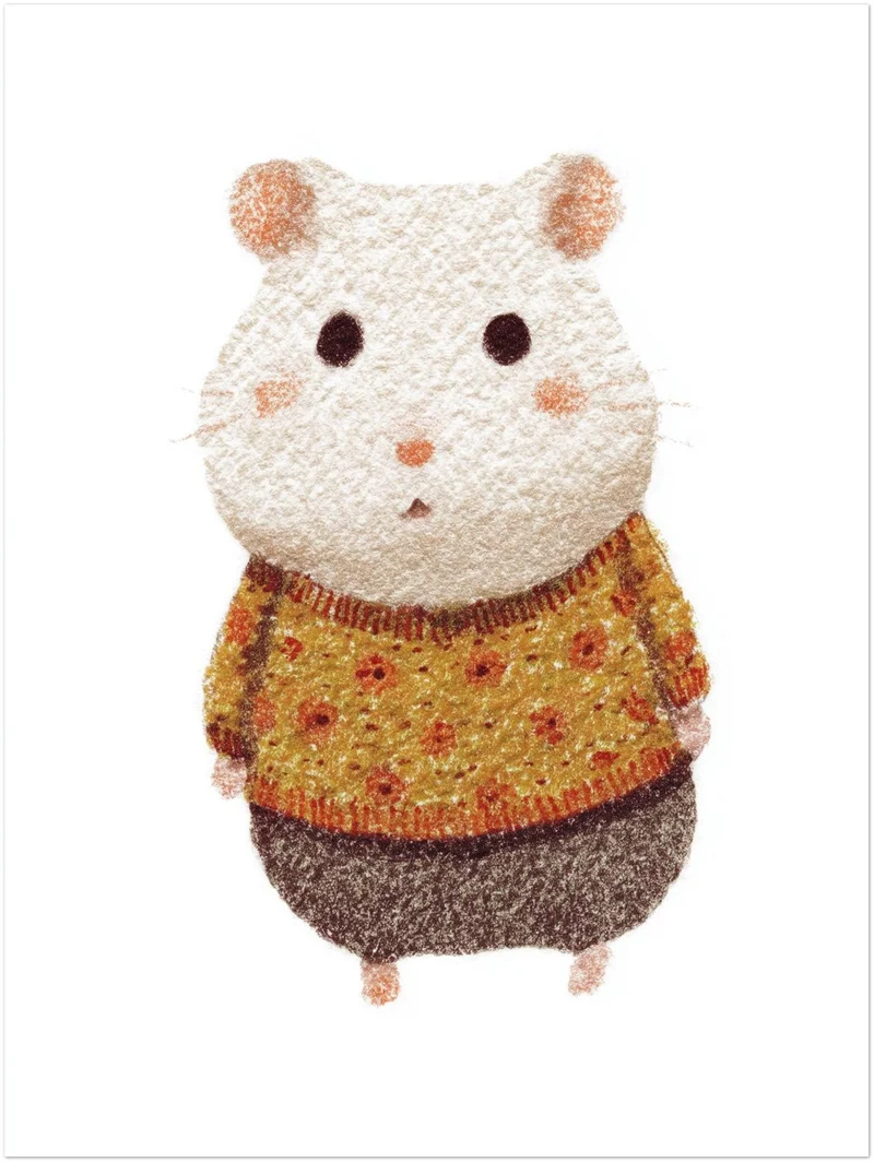 Babyhamster im Pullover Leinwand