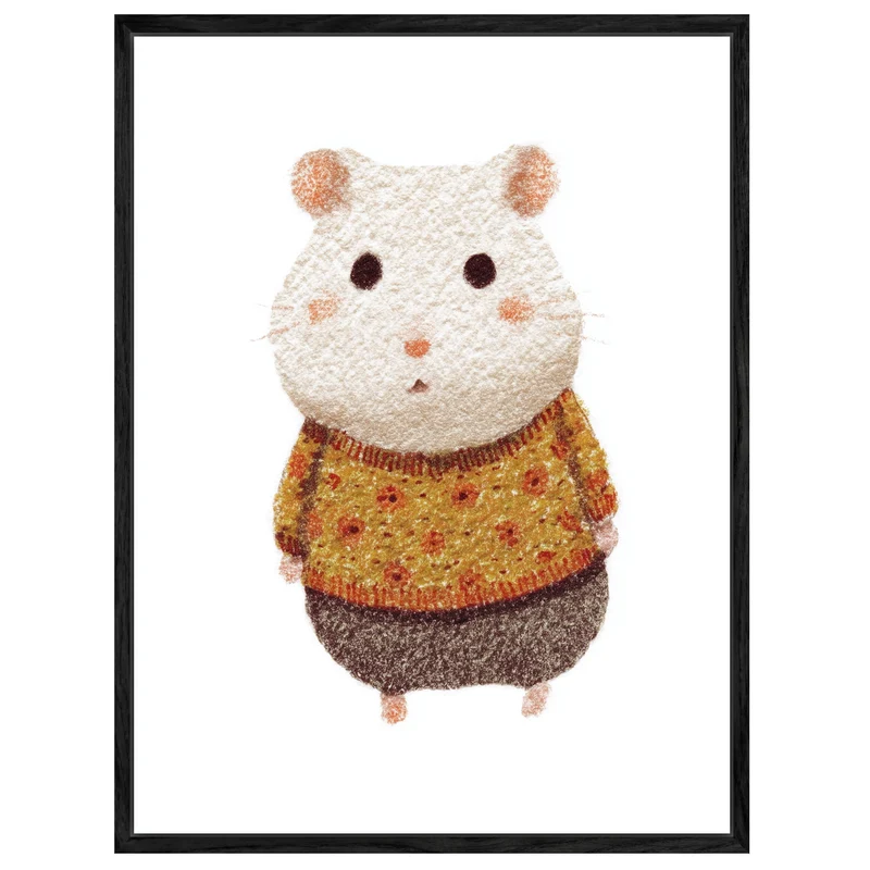 Babyhamster im Pullover Leinwand
