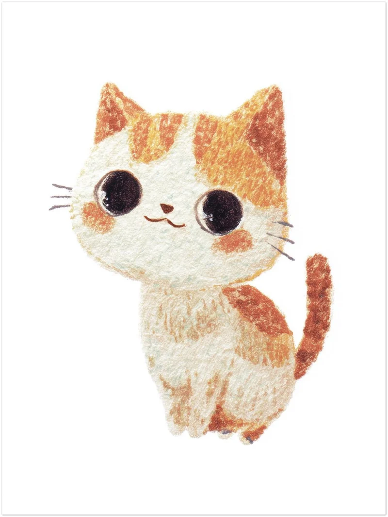 Babykatze mit großen Augen Leinwand