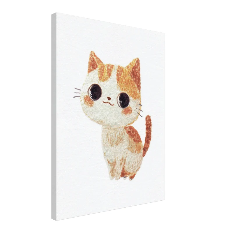 Babykatze mit großen Augen Leinwand