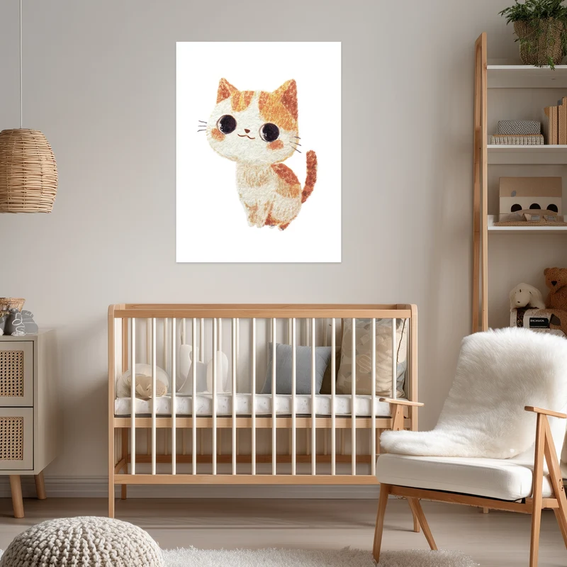 Babykatze mit großen Augen Leinwand