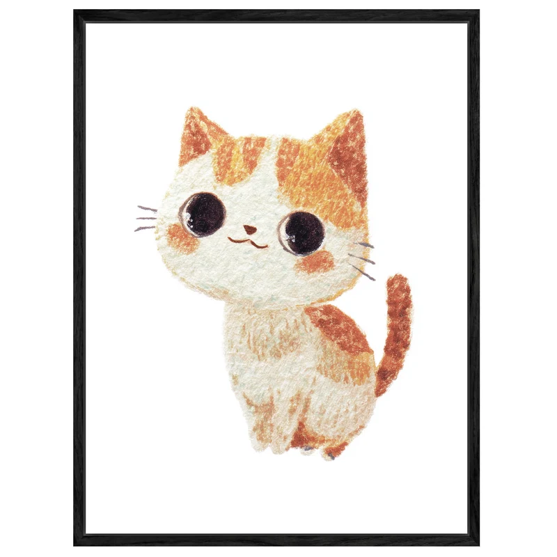 Babykatze mit großen Augen Leinwand