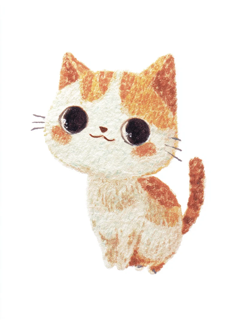 Babykatze mit großen Augen Poster