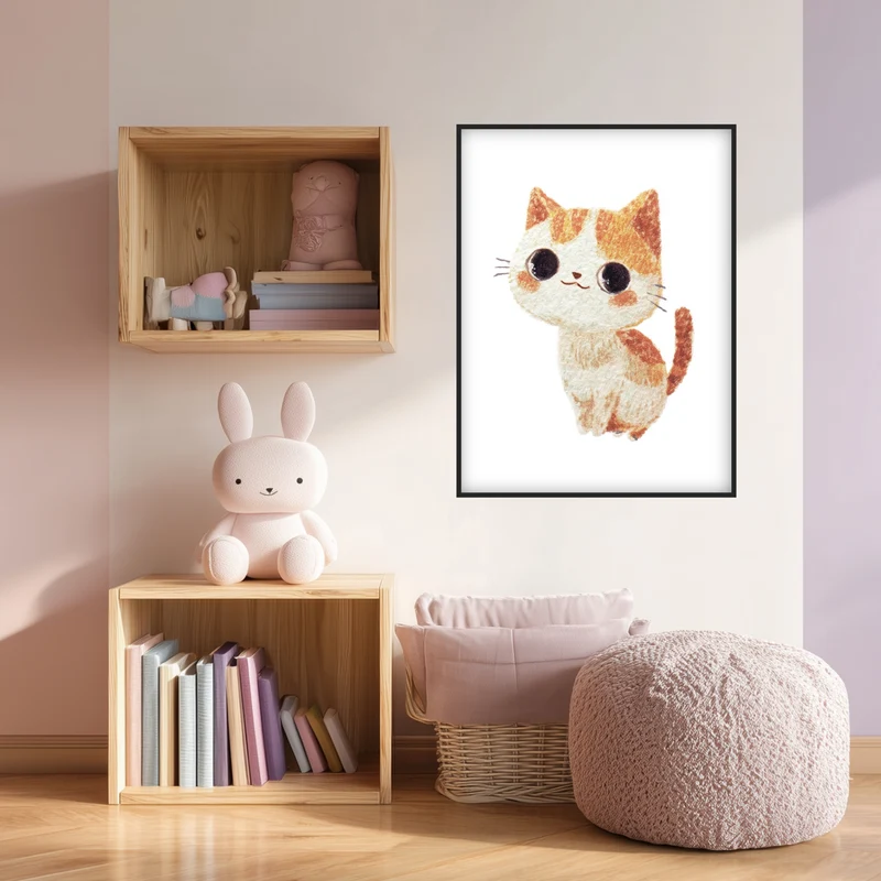 Babykatze mit großen Augen Poster