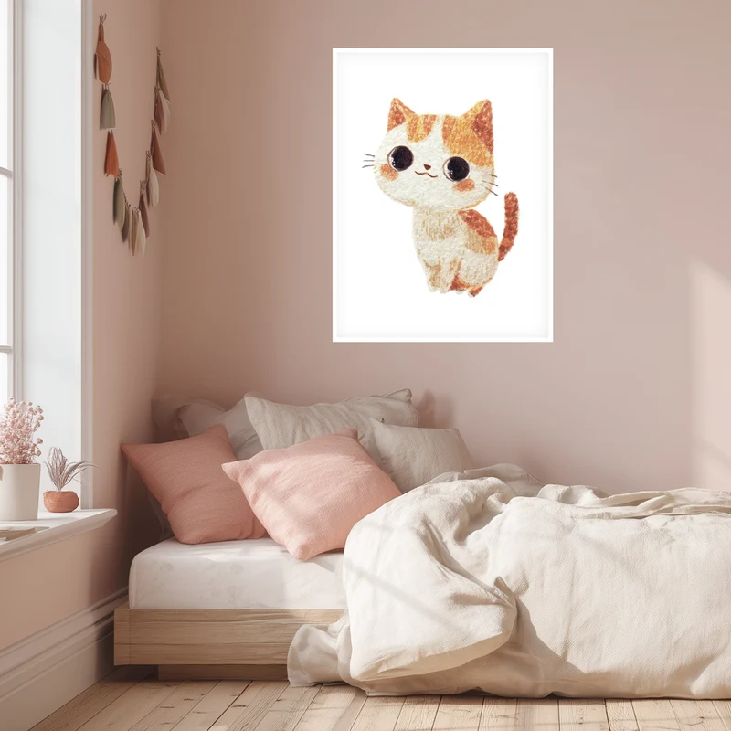 Babykatze mit großen Augen Poster