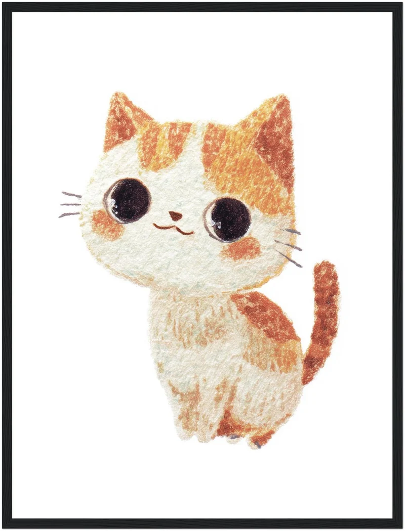 Babykatze mit großen Augen Poster