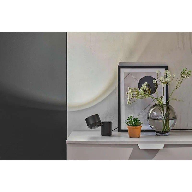 LED Wand- & Tischleuchte Puric Pane mit Touch-Dimmer Schwarz