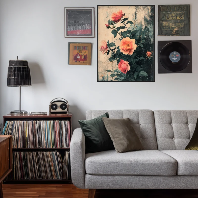 Rosen im Vintage-Look Poster