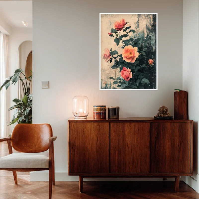 Rosen im Vintage-Look Poster