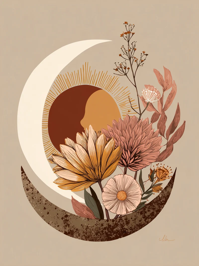 Luna Blütenpracht Poster