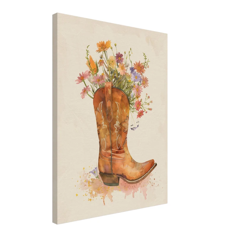 Blumencowboy Leinwand