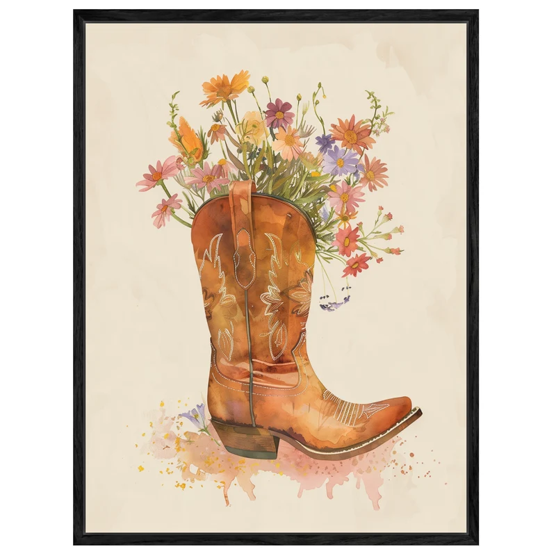 Blumencowboy Leinwand