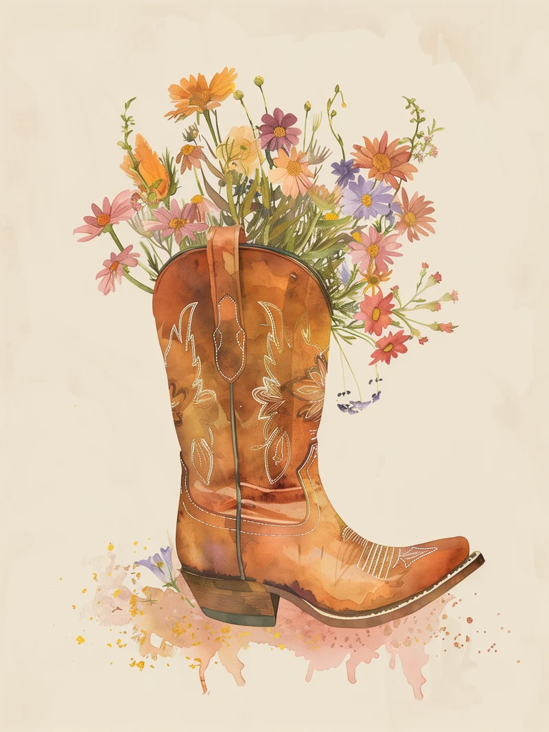 Blumencowboy Poster