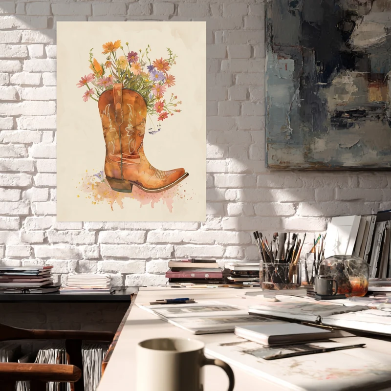 Blumencowboy Poster