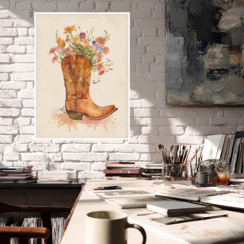 Blumencowboy Poster