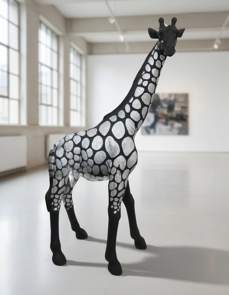 Casa Padrino Luxus Deko Skulptur Giraffe Designaufgaben Gold H. 77 cm - Deko Skulptur - Deko Figur - Tierfigur - Gartendeko