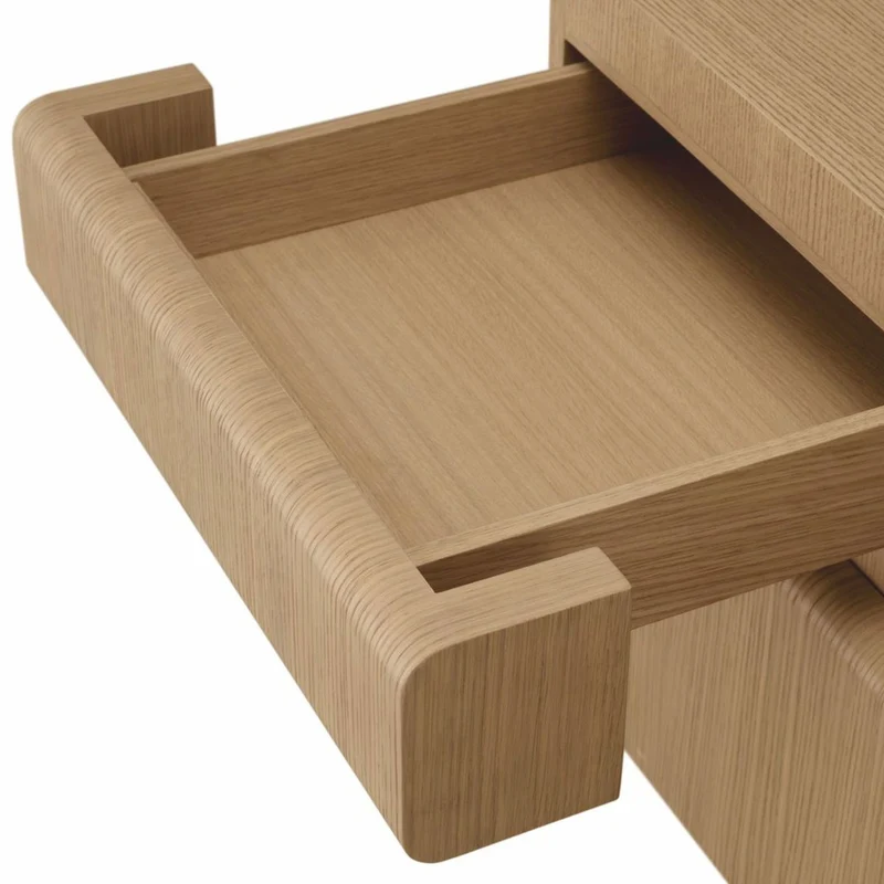 Casa Padrino Luxus Schreibtisch mit 4 Schubladen Naturfarben 180,5 cm - Büro Möbel