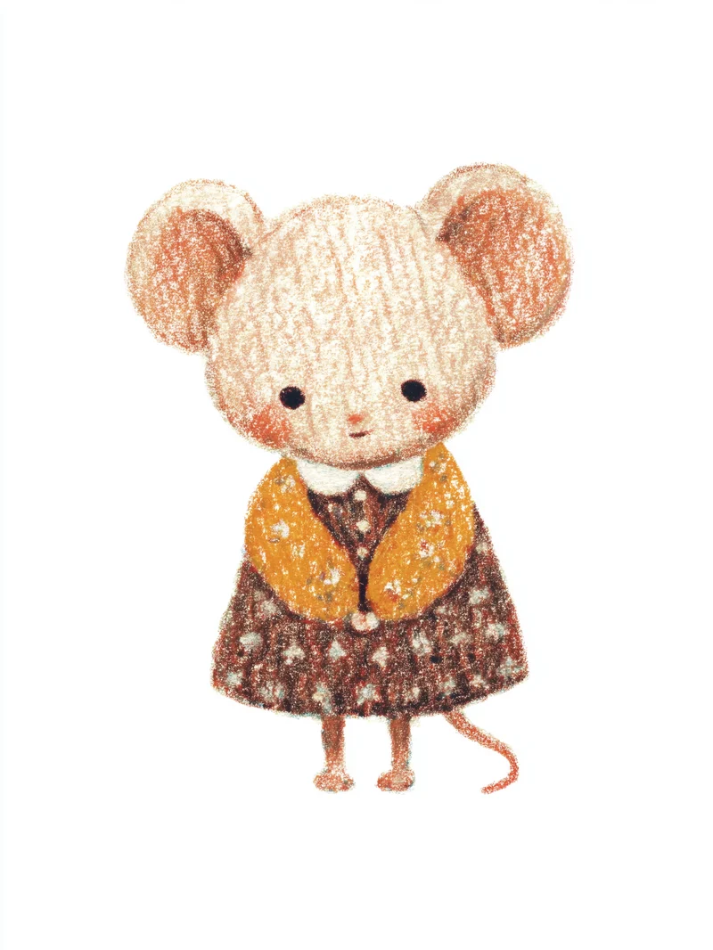Babymaus im Kleid Poster