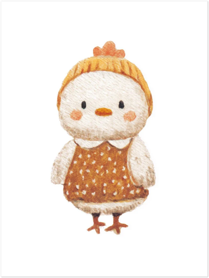 Babyhuhn im Pullover Leinwand