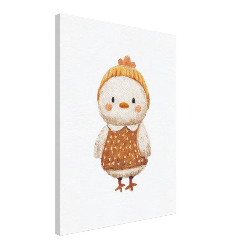 Babyhuhn im Pullover Leinwand