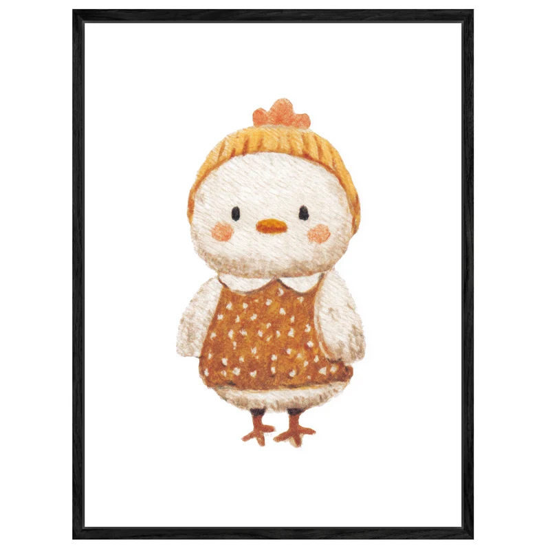 Babyhuhn im Pullover Leinwand