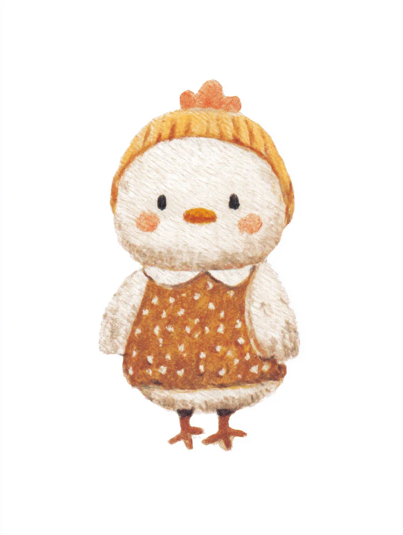 Babyhuhn im Pullover Poster