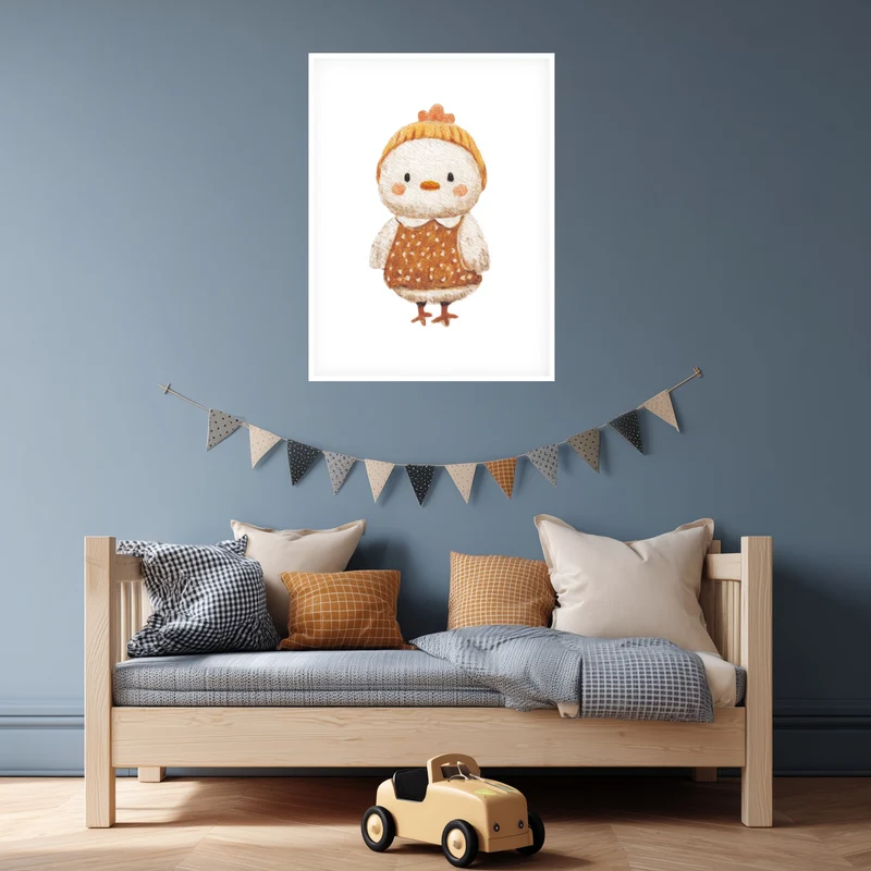 Babyhuhn im Pullover Poster
