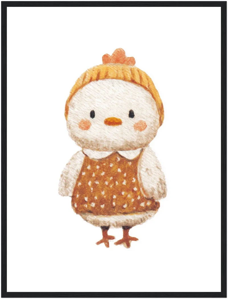 Babyhuhn im Pullover Poster