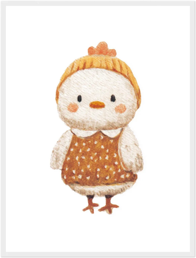 Babyhuhn im Pullover Poster
