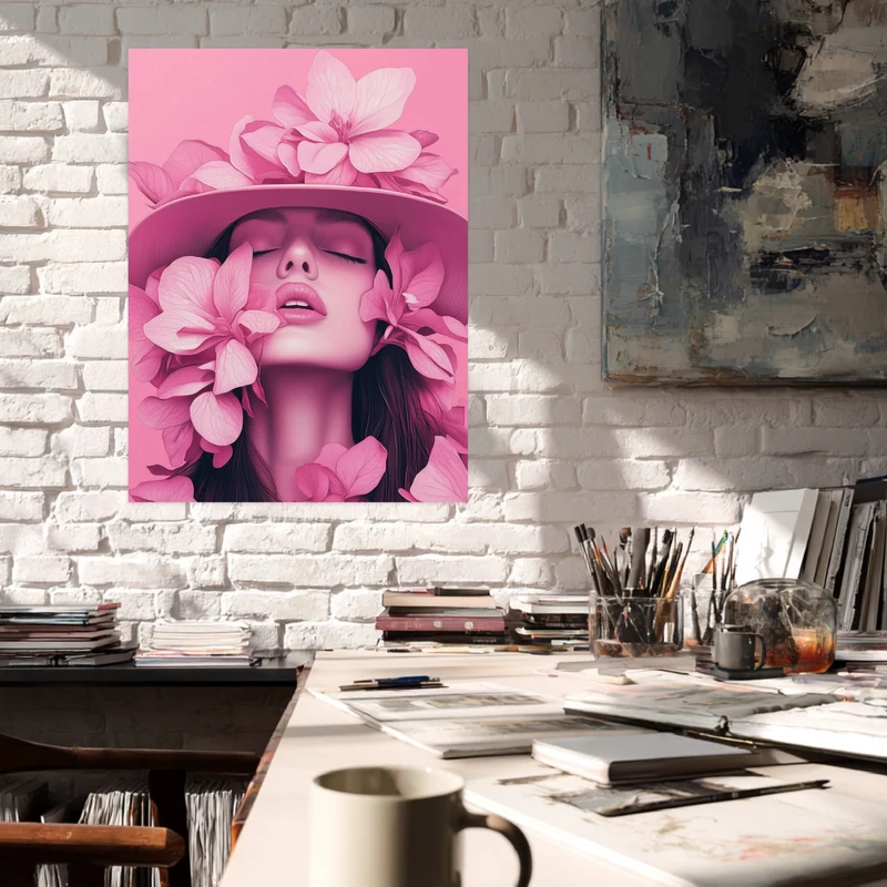 Blumentraum im Rosa Poster