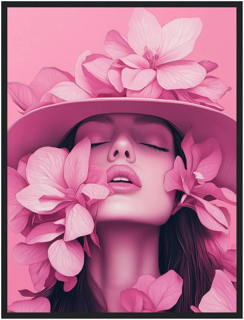 Blumentraum im Rosa Poster