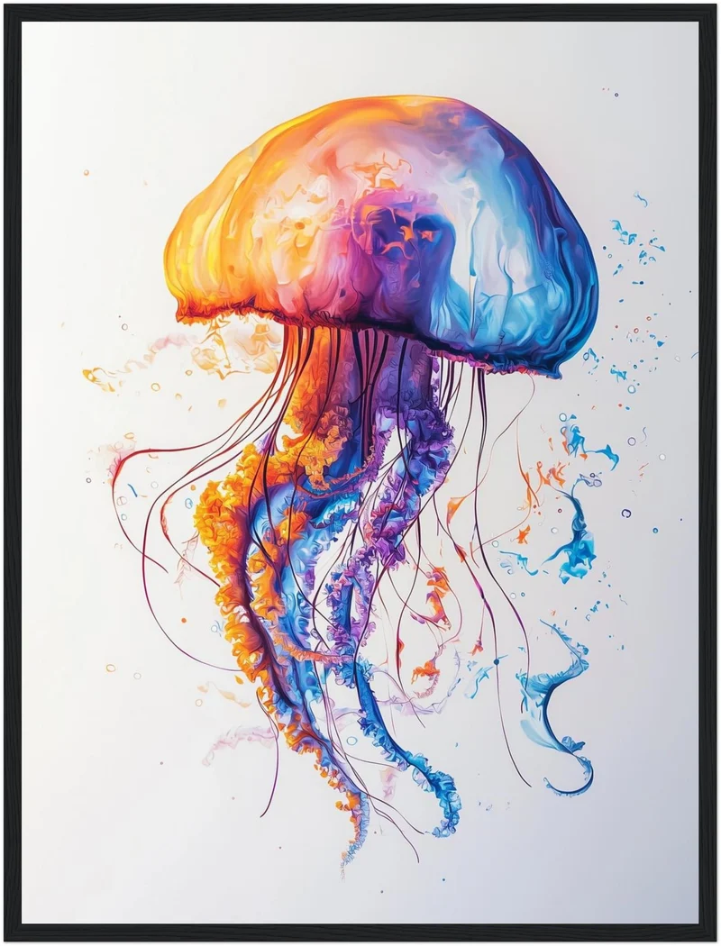 Farbenspiel der Meereswelt Poster