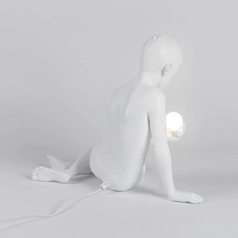 Seletti Innerflow Mini LED-Dekoleuchte Junge Harz